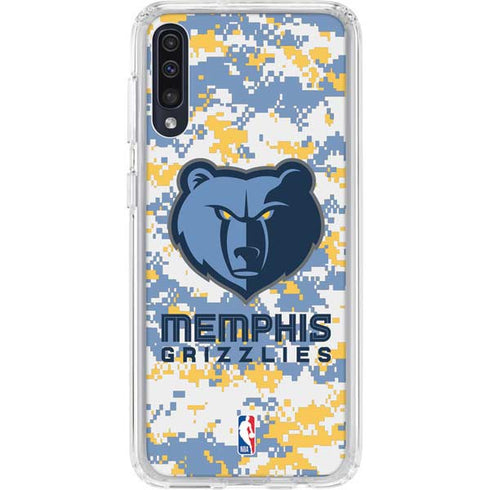 NBA Memphis Grizzlies Digi Camo Galaxy A50 Clear Case