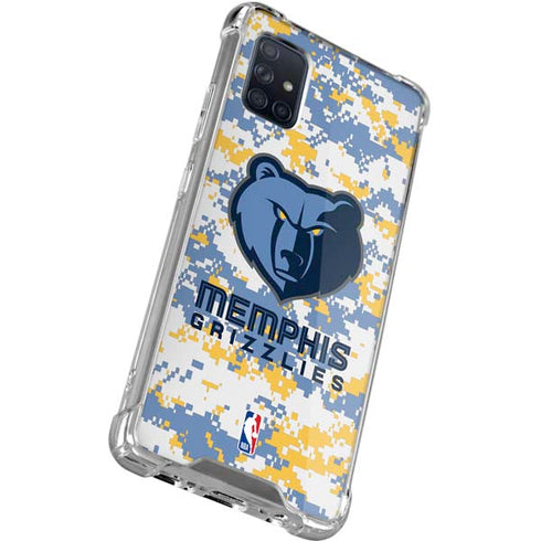 NBA Memphis Grizzlies Digi Camo Galaxy A51 5G Clear Case