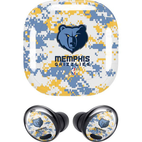 NBA Memphis Grizzlies Digi Camo Galaxy Buds Pro Skin