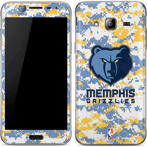 NBA Memphis Grizzlies Digi Camo Galaxy J3 Skin