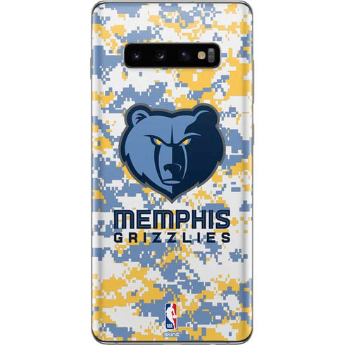 NBA Memphis Grizzlies Digi Camo Galaxy S10 Plus Skin