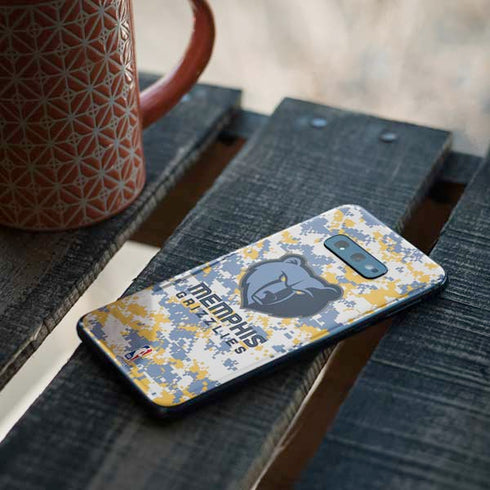 NBA Memphis Grizzlies Digi Camo Galaxy S10e Skin