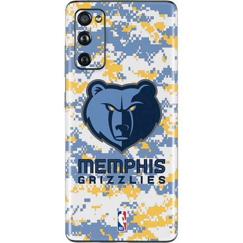 NBA Memphis Grizzlies Digi Camo Galaxy S20 Fan Edition Skin