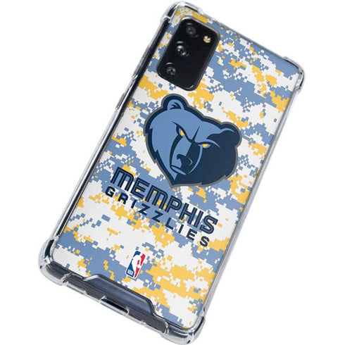 NBA Memphis Grizzlies Digi Camo Galaxy S20 FE Clear Case