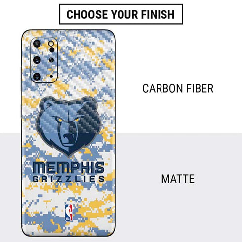 NBA Memphis Grizzlies Digi Camo Galaxy S20 Plus Skin