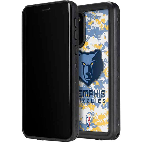 NBA Memphis Grizzlies Digi Camo Galaxy S20 Plus Waterproof Case