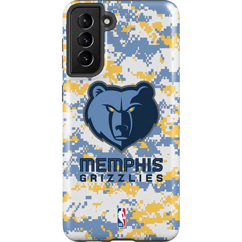 NBA Memphis Grizzlies Digi Camo Galaxy S21 Plus 5G Pro Case