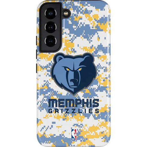 NBA Memphis Grizzlies Digi Camo Galaxy S22 Pro Case