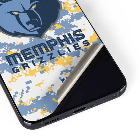 NBA Memphis Grizzlies Digi Camo Galaxy S22 Skin