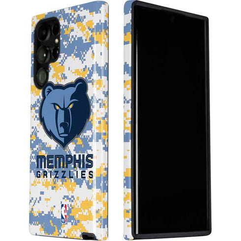 NBA Memphis Grizzlies Digi Camo Galaxy S22 Ultra Pro Case