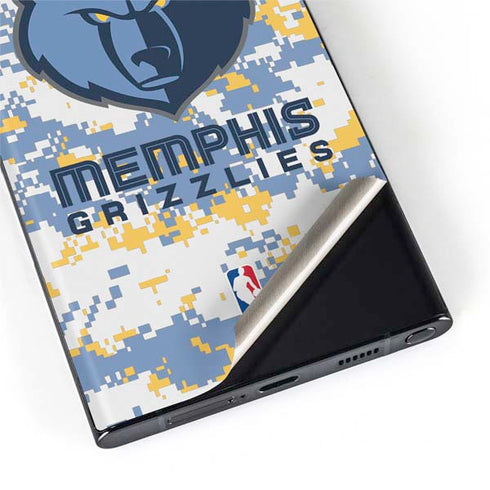 NBA Memphis Grizzlies Digi Camo Galaxy S22 Ultra Skin
