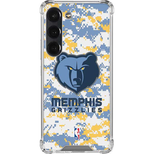 NBA Memphis Grizzlies Digi Camo Galaxy S23 Clear Case
