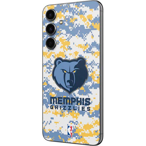 NBA Memphis Grizzlies Digi Camo Galaxy S23 FE Skin