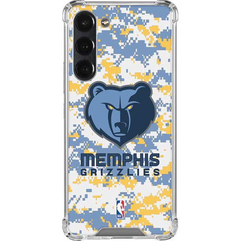 NBA Memphis Grizzlies Digi Camo Galaxy S23 Plus Clear Case