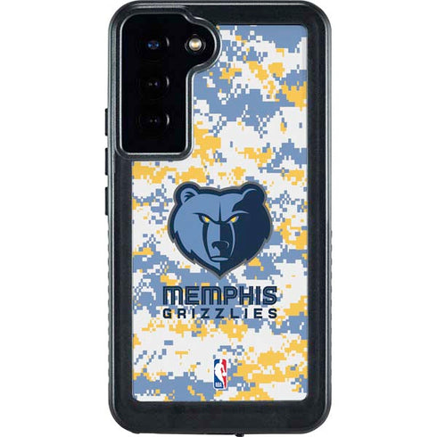 NBA Memphis Grizzlies Digi Camo Galaxy S23 Plus Waterproof Case