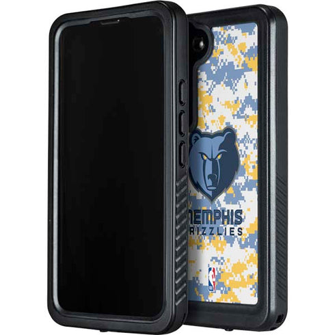 NBA Memphis Grizzlies Digi Camo Galaxy S23 Plus Waterproof Case