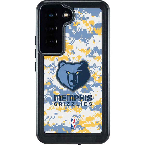 NBA Memphis Grizzlies Digi Camo Galaxy S23 Waterproof Case