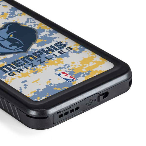 NBA Memphis Grizzlies Digi Camo Galaxy S23 Waterproof Case