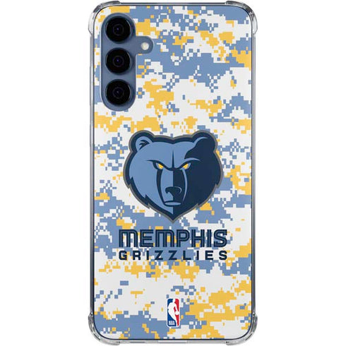 NBA Memphis Grizzlies Digi Camo Galaxy S24 Clear Case