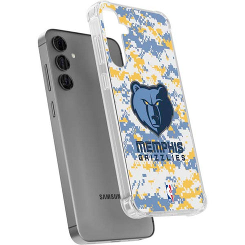 NBA Memphis Grizzlies Digi Camo Galaxy S24 Plus Clear Case