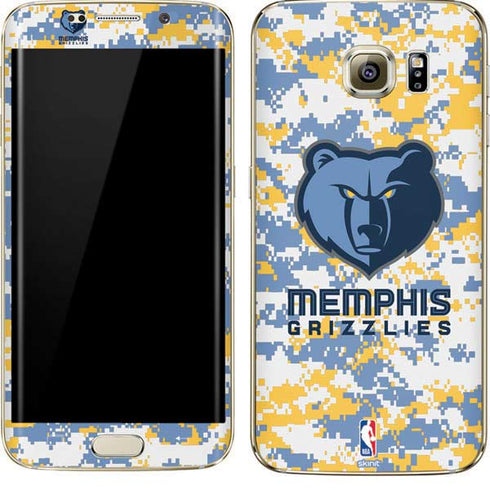 NBA Memphis Grizzlies Digi Camo Galaxy S7 Edge Skin