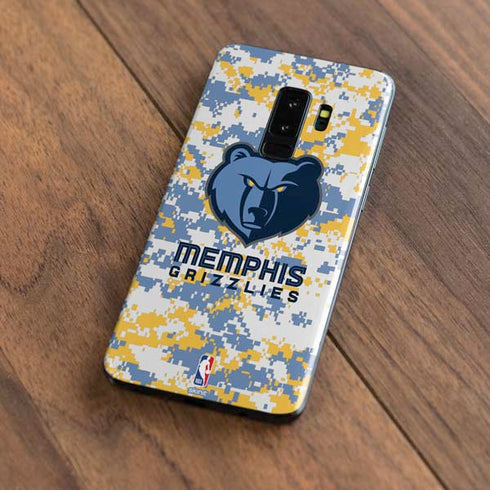NBA Memphis Grizzlies Digi Camo Galaxy S9 Plus Skin
