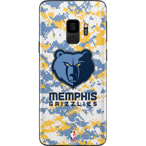 NBA Memphis Grizzlies Digi Camo Galaxy S9 Skin
