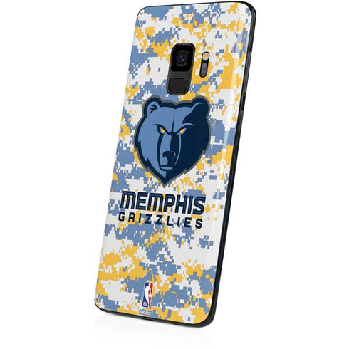 NBA Memphis Grizzlies Digi Camo Galaxy S9 Skin