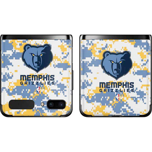 NBA Memphis Grizzlies Digi Camo Galaxy Z Flip Skin