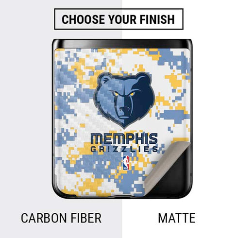 NBA Memphis Grizzlies Digi Camo Galaxy Z Flip Skin