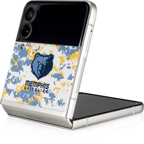 NBA Memphis Grizzlies Digi Camo Galaxy Z Flip4 5G Skin