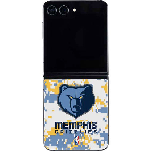 NBA Memphis Grizzlies Digi Camo Galaxy Z Flip5 5G Skin