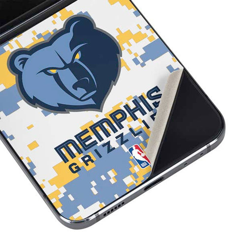 NBA Memphis Grizzlies Digi Camo Galaxy Z Flip5 5G Skin