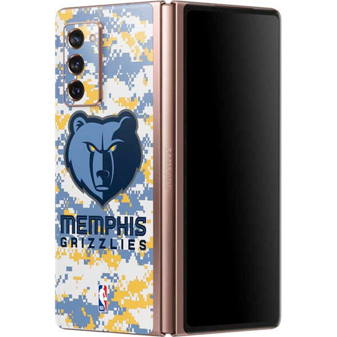 NBA Memphis Grizzlies Digi Camo Galaxy Z Fold2 5G Skin