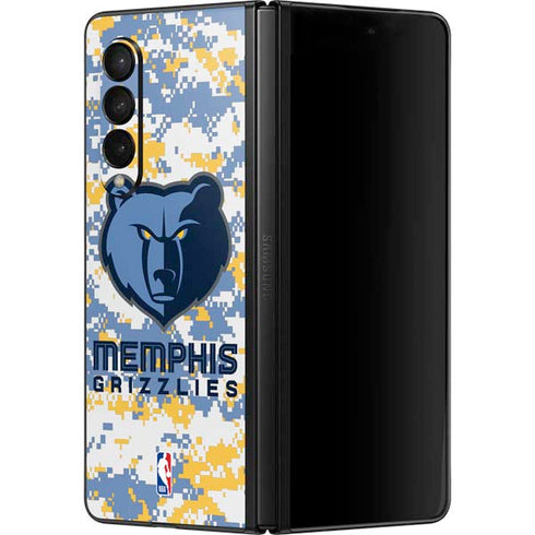NBA Memphis Grizzlies Digi Camo Galaxy Z Fold3 5G Skin