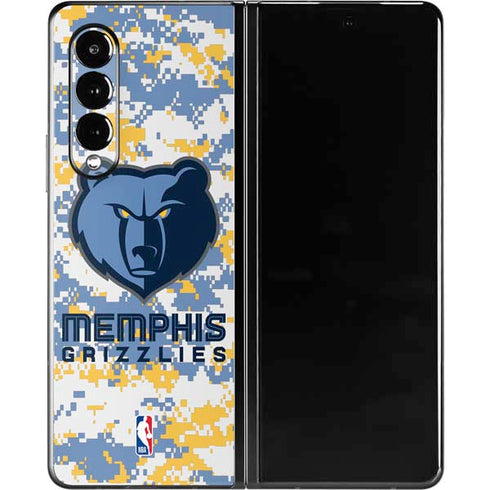 NBA Memphis Grizzlies Digi Camo Galaxy Z Fold3 5G Skin