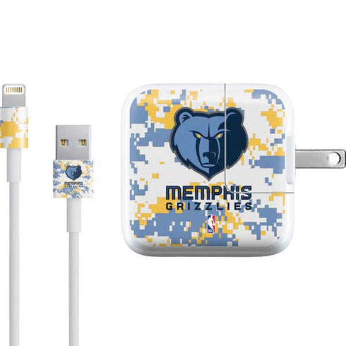 NBA Memphis Grizzlies Digi Camo iPad Charger (10W USB) Skin