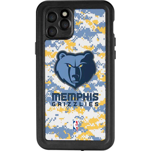 NBA Memphis Grizzlies Digi Camo iPhone 11 Pro Waterproof Case