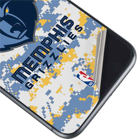 NBA Memphis Grizzlies Digi Camo iPhone 11 Skin