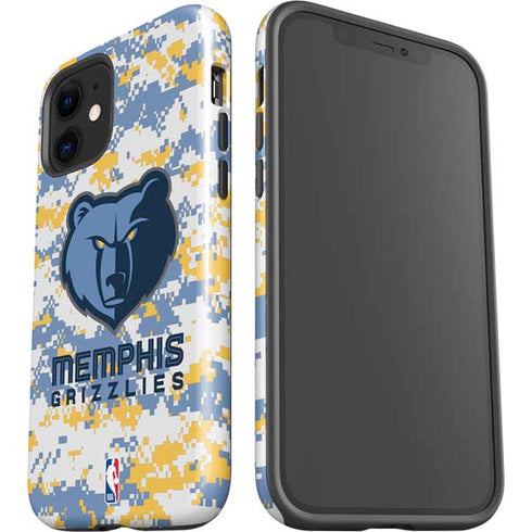 NBA Memphis Grizzlies Digi Camo iPhone 12 Impact Case