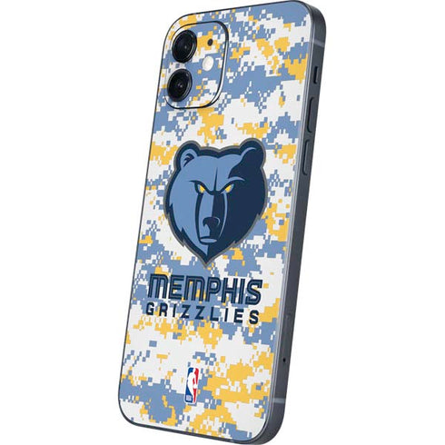 NBA Memphis Grizzlies Digi Camo iPhone 12 Mini Skin