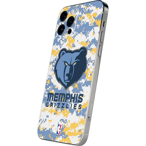 NBA Memphis Grizzlies Digi Camo iPhone 12 Pro Max Skin