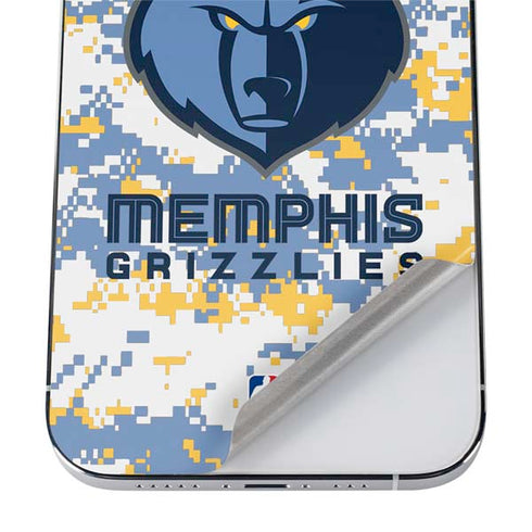 NBA Memphis Grizzlies Digi Camo iPhone 12 Pro Skin