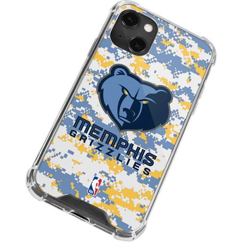 NBA Memphis Grizzlies Digi Camo iPhone 13 Mini Clear Case