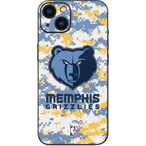 NBA Memphis Grizzlies Digi Camo iPhone 13 Skin
