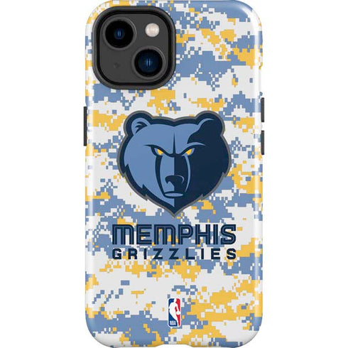 NBA Memphis Grizzlies Digi Camo iPhone 14 Plus Impact Case