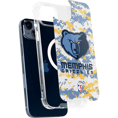 NBA Memphis Grizzlies Digi Camo iPhone 14 Plus MagSafe Case