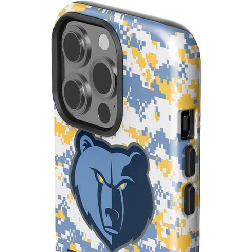 NBA Memphis Grizzlies Digi Camo iPhone 15 Pro Impact Case