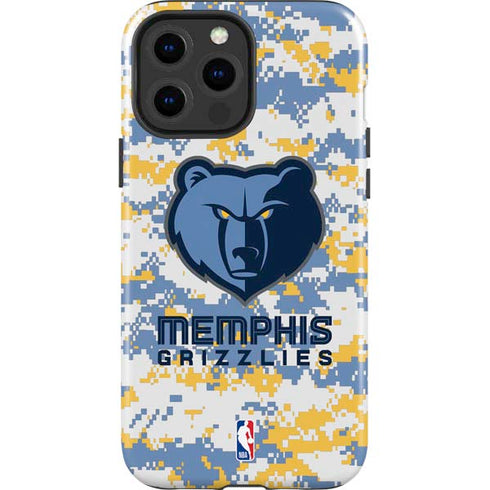 NBA Memphis Grizzlies Digi Camo iPhone 15 Pro Max Impact Case