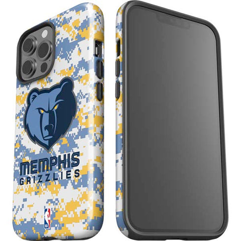 NBA Memphis Grizzlies Digi Camo iPhone 14 Pro Max Impact Case